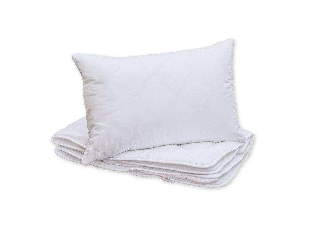 White baby blanket and pillow