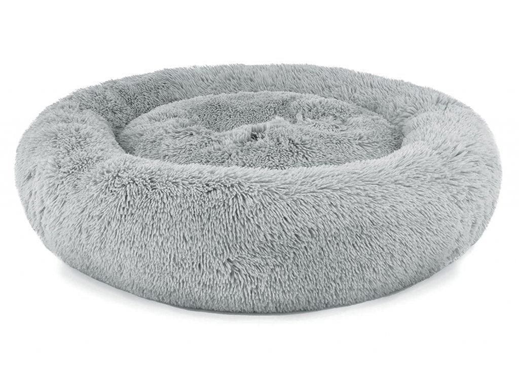 Plush bed for dogs