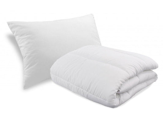 All-season quilted duvet with pillow