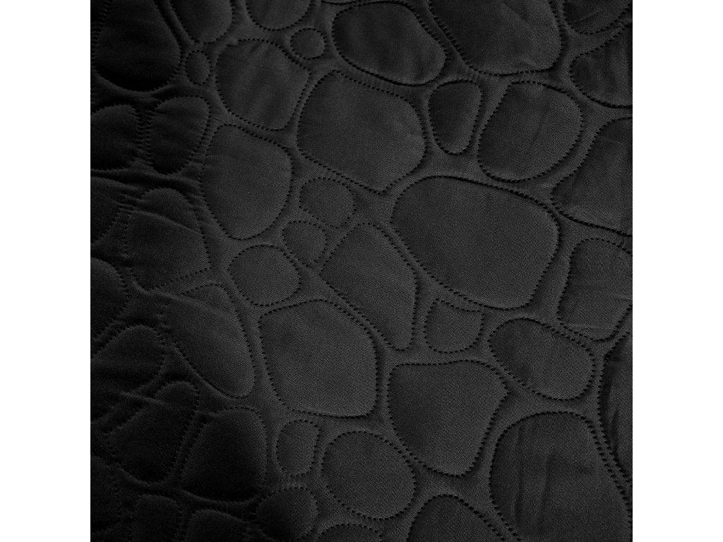 STONE black bedspread with pattern