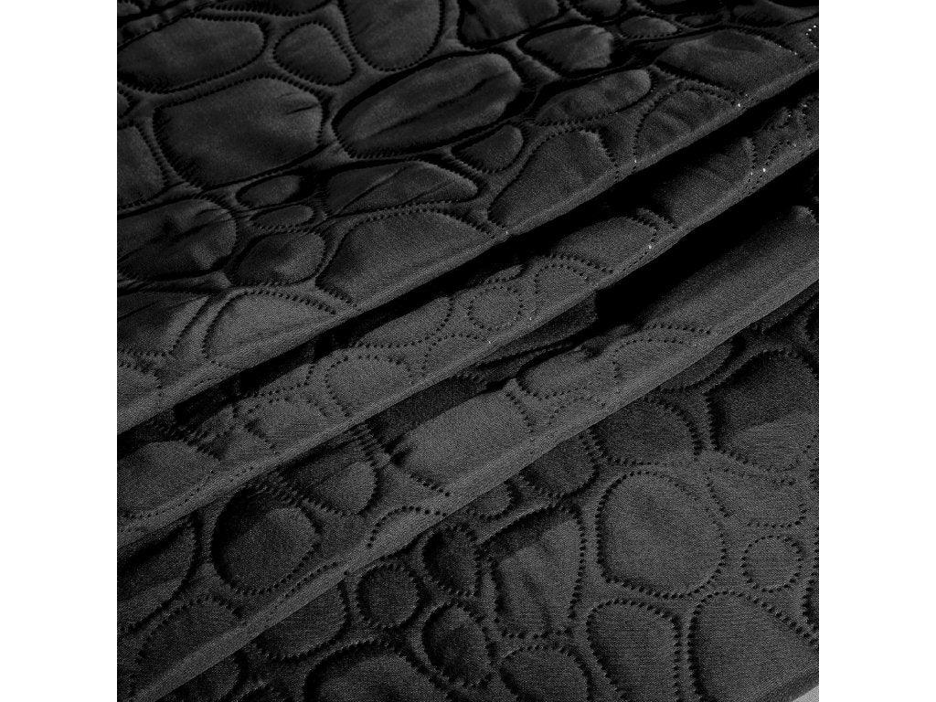 STONE black bedspread with pattern