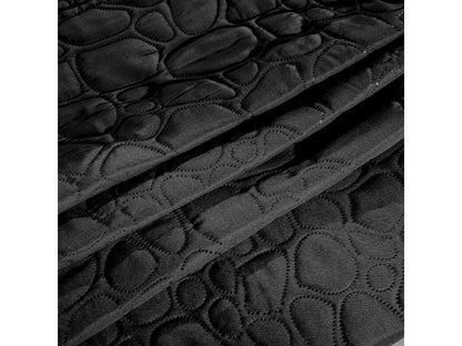 STONE black bedspread with pattern