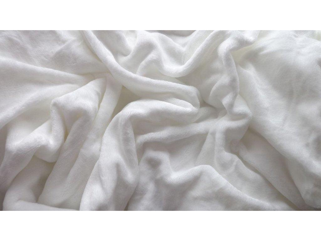 White microplush sheet