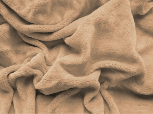 Beige microplush sheet