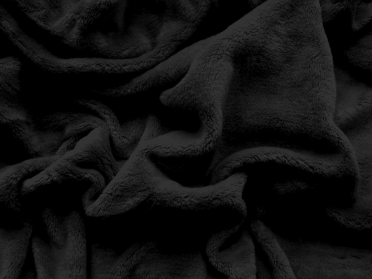 Black microplush sheet