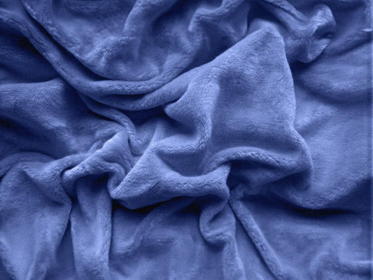 Blue microplush sheet